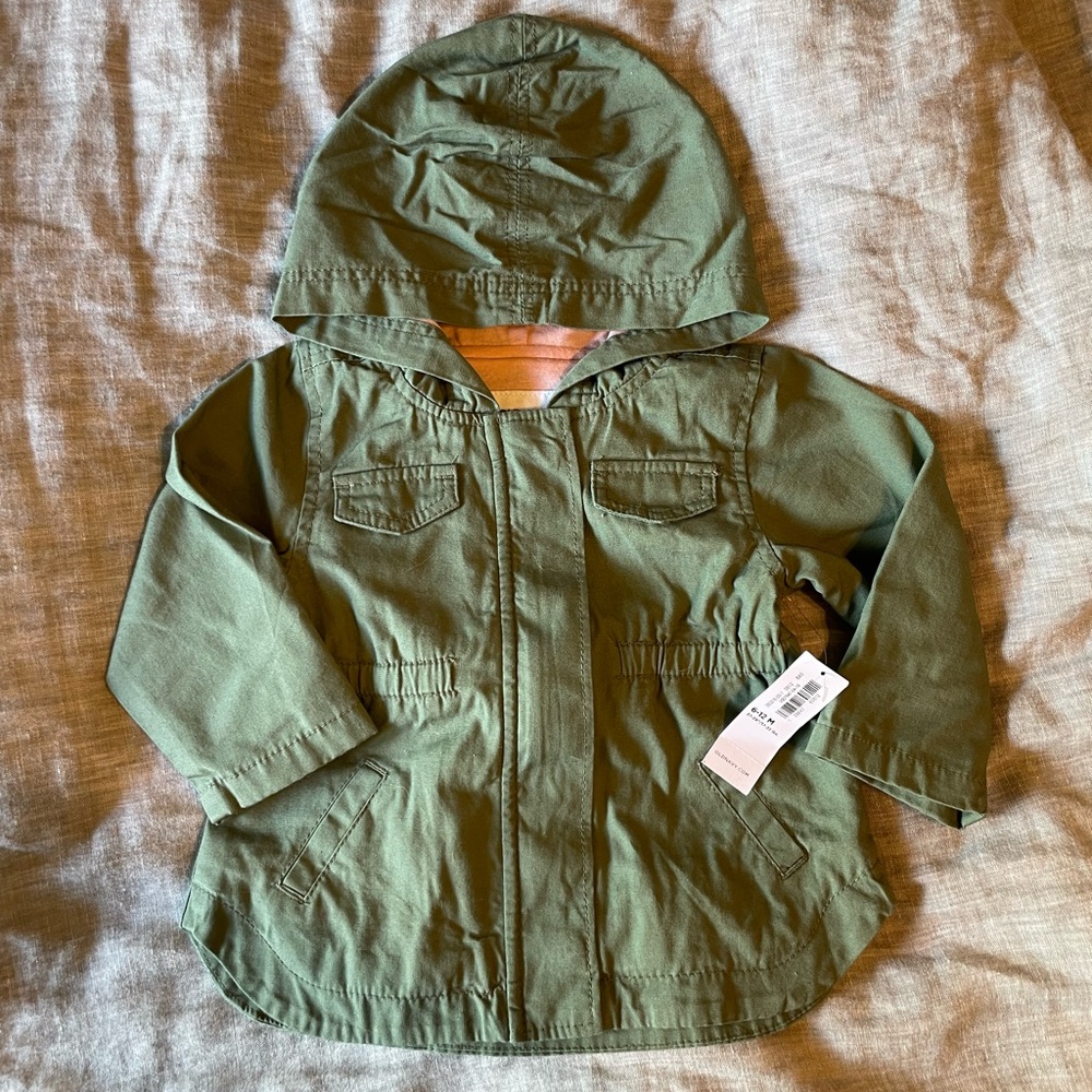 NWT Old Navy olive green jacket/coat size 6-12 months